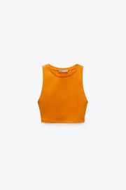 CROP HALTER TOP at Zara